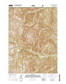 Hoback Peak 2015 topographic map thumbnail