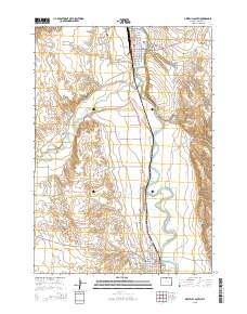 Greybull South 2015 topographic map thumbnail