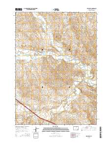 Kaycee NE 2015 topographic map thumbnail