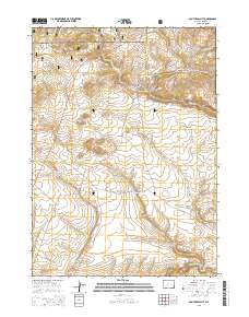 South Pass City 2015 topographic map thumbnail