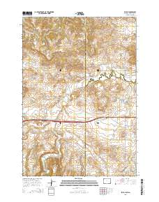 Beulah 2015 topographic map thumbnail