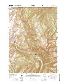 Blue Miner Lake 2015 topographic map thumbnail