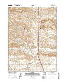 Coleman Butte 2015 topographic map thumbnail