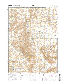 Cretaceous Mountain 2015 topographic map thumbnail