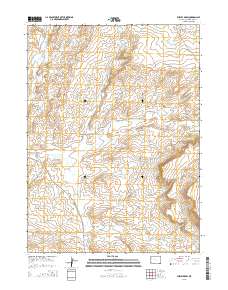 Burley Draw 2015 topographic map thumbnail