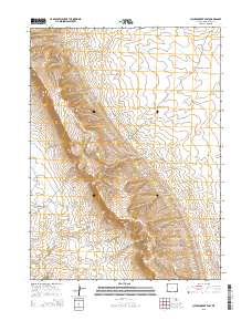 Chicken Creek East 2015 topographic map thumbnail