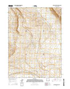 Chicken Creek West 2015 topographic map thumbnail