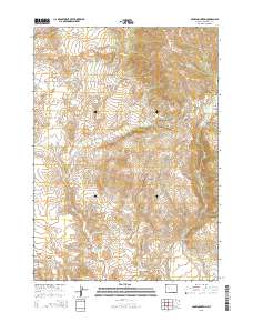 Crow Mountain 2015 topographic map thumbnail