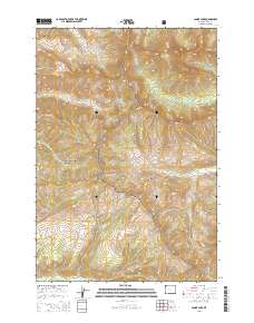 Canoe Lake 2015 topographic map thumbnail