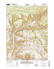 Cottonwood Rim 2015 topographic map thumbnail