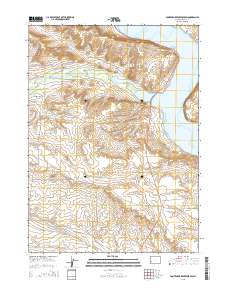 Fontenelle Reservoir SW 2015 topographic map thumbnail
