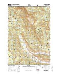 Kisinger Lakes 2015 topographic map thumbnail