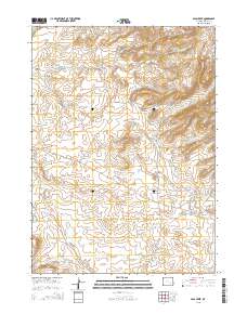 Pass Creek 2015 topographic map thumbnail