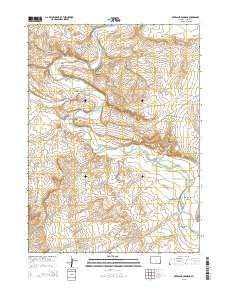 Overland Crossing 2015 topographic map thumbnail