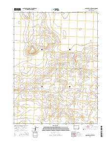Lost Creek Butte 2015 topographic map thumbnail
