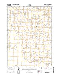 Lost Creek Butte SW 2015 topographic map thumbnail
