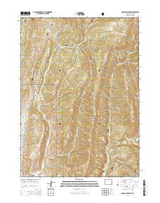 Porcupine Creek 2015 topographic map thumbnail