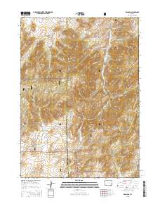 Reno Hill 2015 topographic map thumbnail