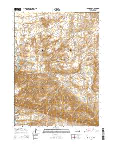 Seminoe Dam NE 2015 topographic map thumbnail