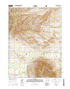 Rex Lake 2015 topographic map thumbnail