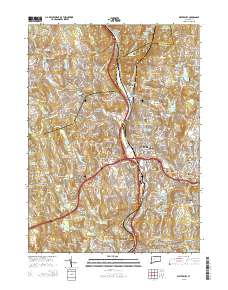 Waterbury 2015 topographic map thumbnail