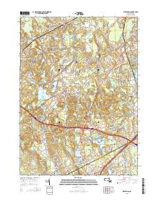 Wrentham 2015 topographic map thumbnail