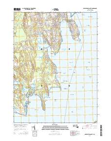 New Bedford South 2015 topographic map thumbnail