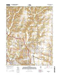 Bethalto 2015 topographic map thumbnail