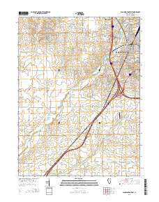 Bloomington West 2015 topographic map thumbnail
