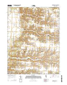 Arenzville East 2015 topographic map thumbnail
