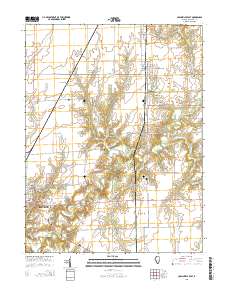 Carlinville East 2015 topographic map thumbnail