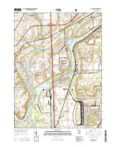 Channahon 2015 topographic map thumbnail