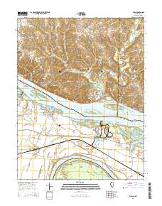 Elsah 2015 topographic map thumbnail