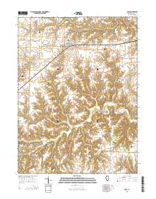 Ipava 2015 topographic map thumbnail