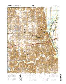 Griggsville 2015 topographic map thumbnail