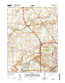 Lincoln West 2015 topographic map thumbnail
