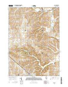 Lena 2015 topographic map thumbnail