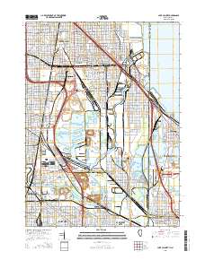 Lake Calumet 2015 topographic map thumbnail