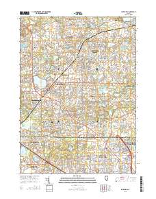 Lake Zurich 2015 topographic map thumbnail