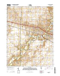 Mahomet 2015 topographic map thumbnail