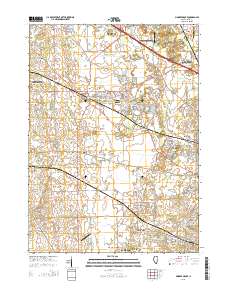 Pingree Grove 2015 topographic map thumbnail