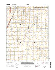 Chenoa 2015 topographic map thumbnail