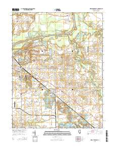 New Athens East 2015 topographic map thumbnail
