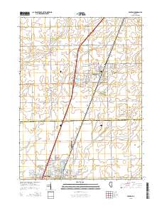 Peotone 2015 topographic map thumbnail