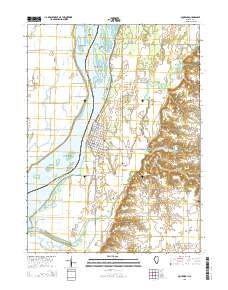 Oquawka 2015 topographic map thumbnail