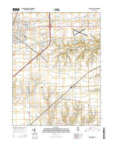 Mattoon East 2015 topographic map thumbnail