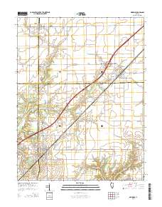 Kinmundy 2015 topographic map thumbnail