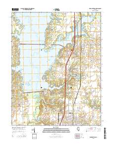 Rend Lake Dam 2015 topographic map thumbnail
