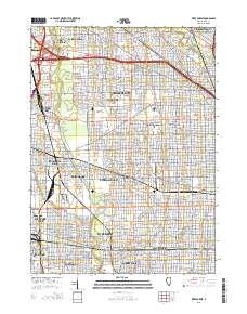 River Forest 2015 topographic map thumbnail