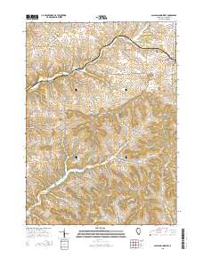 Scales Mound West 2015 topographic map thumbnail
